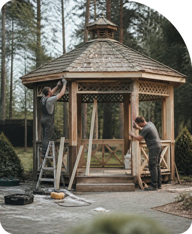 Ремонт беседки в Шарыпове по цене от 25263 р. | РадиДОМА-Шрп